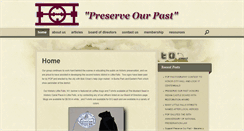 Desktop Screenshot of preserveourpast.org