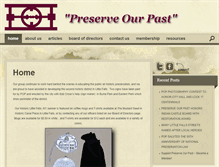 Tablet Screenshot of preserveourpast.org